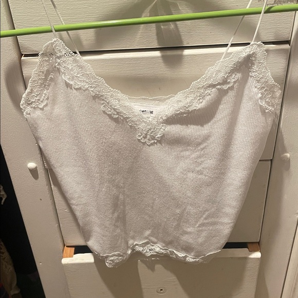Garage White Lace Detail cami - Picture 1 of 5